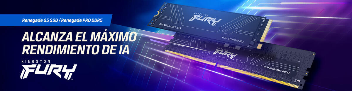 Kingston FURY Renegade G5 SSD y Renegade PRO DDR5