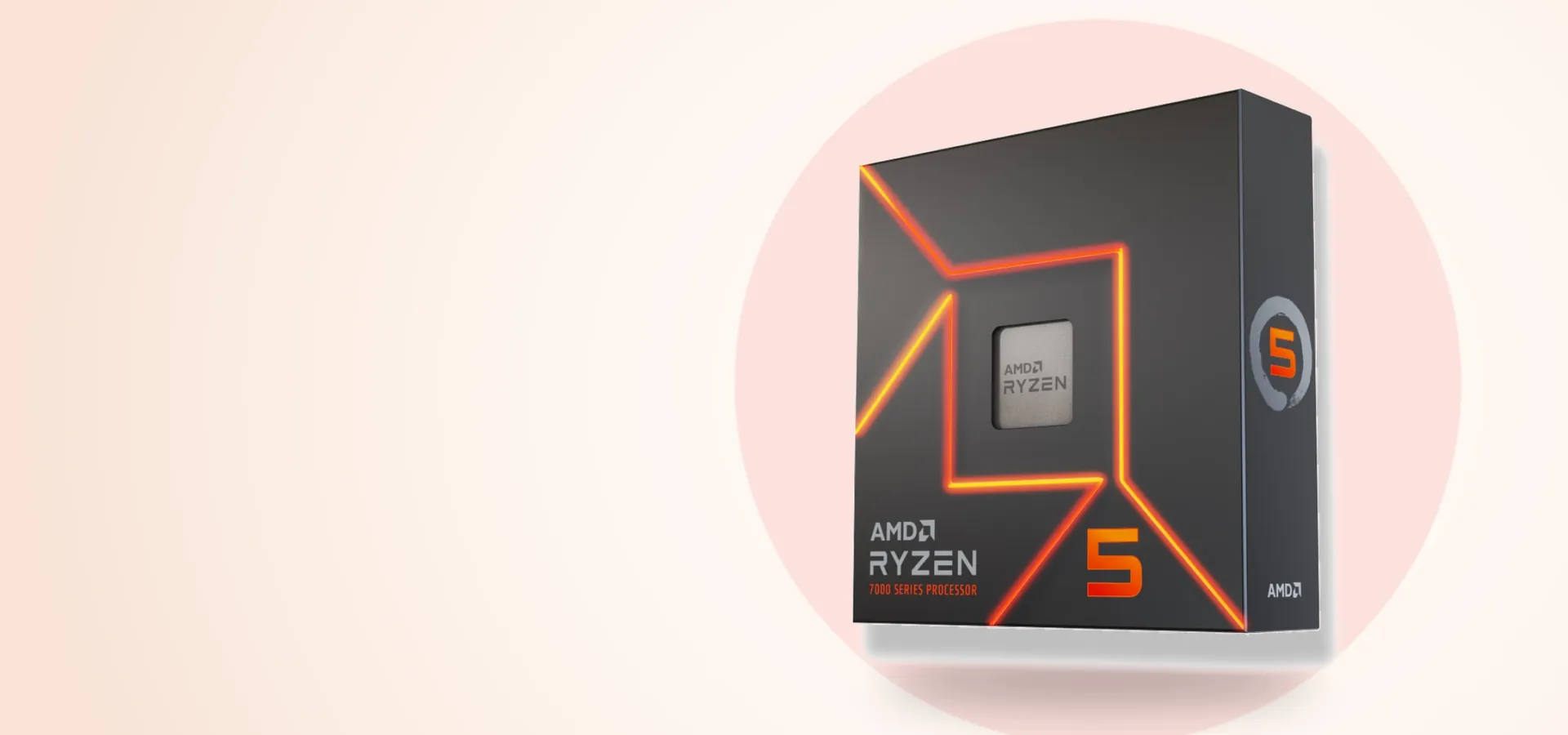 Procesador AMD Ryzen 5 7600X en su caja