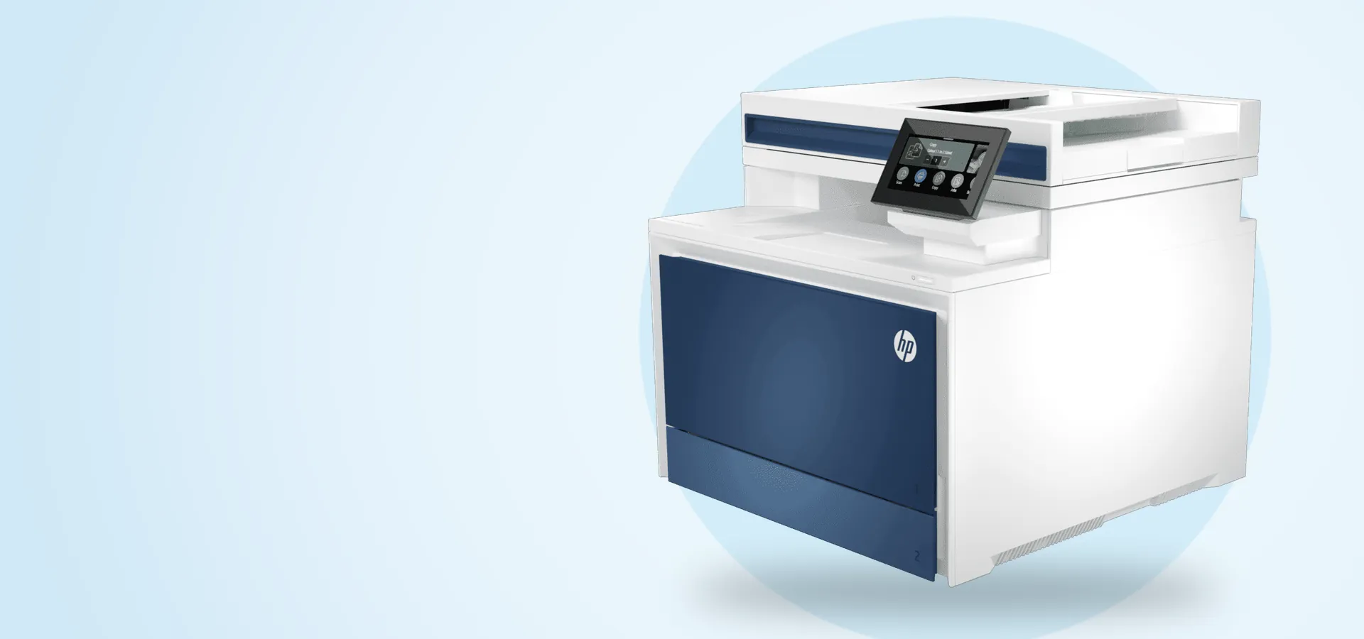 Impresora multifunción HP Color LaserJet Pro MFP 4303fdw, vista en perspectiva