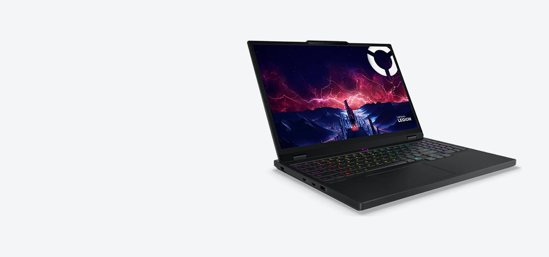 Notebook gamer Lenovo Legion 5 Gen 10 con pantalla OLED, vista abierta