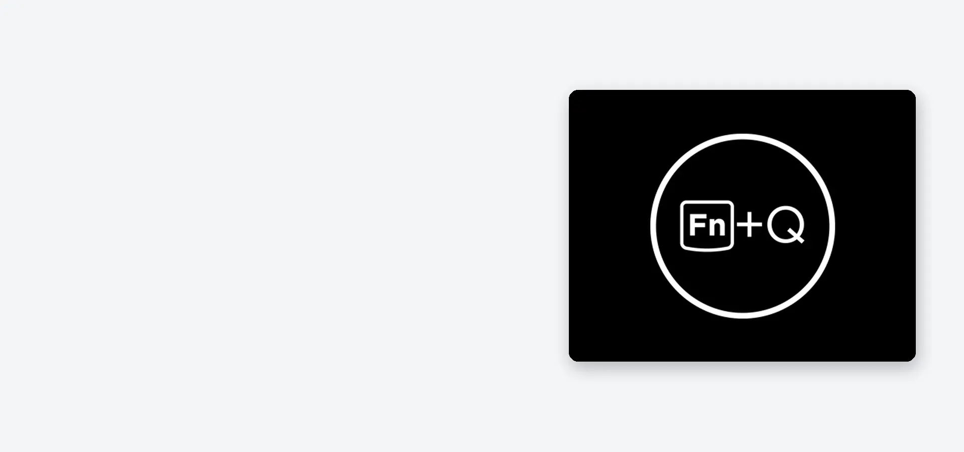 Fn+Q para elegir el modo