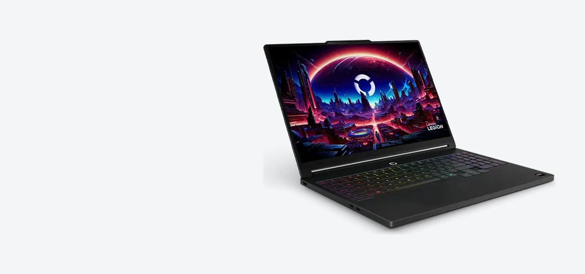 Notebook gamer Lenovo Legion 5a Gen 11 con pantalla OLED, vista abierta
