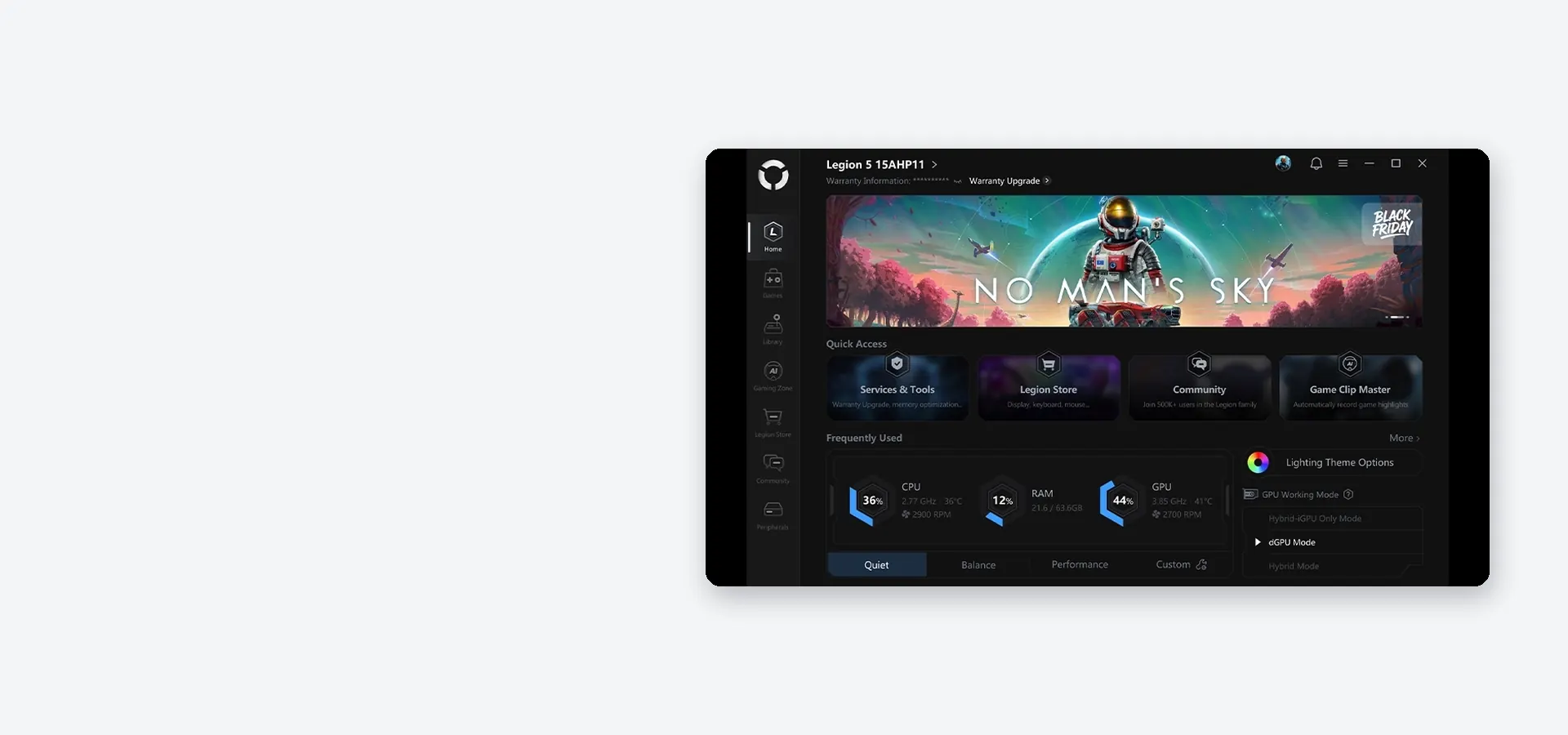 Legion Space: gestión de tu equipo