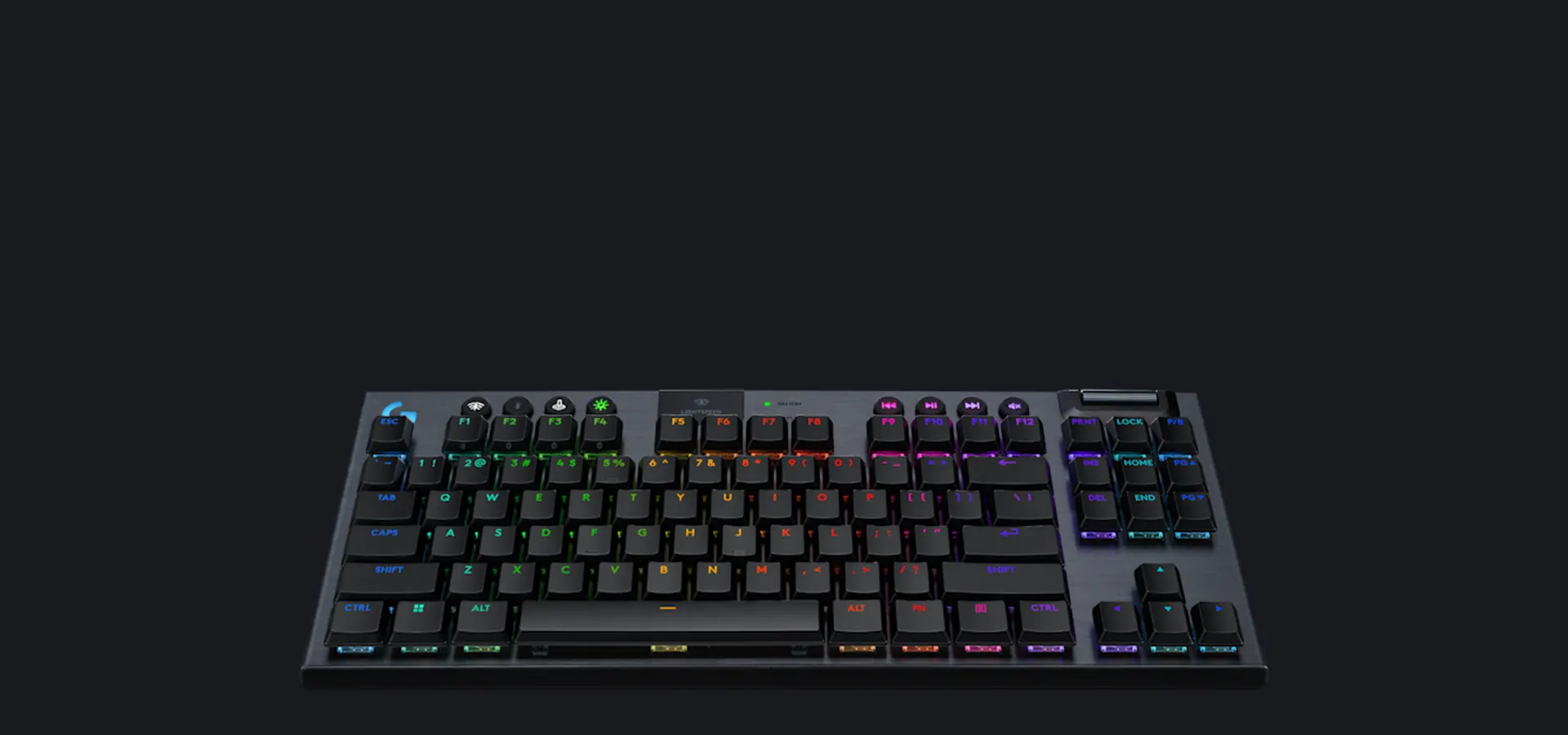 Teclado mecánico inalámbrico Logitech G915 X LIGHTSPEED TKL con iluminación RGB