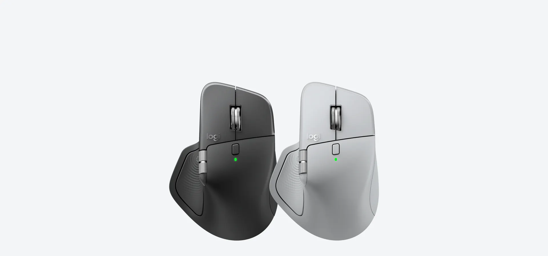 Mouse inalámbrico Logitech MX Master 4 en Grafito y Gris pálido