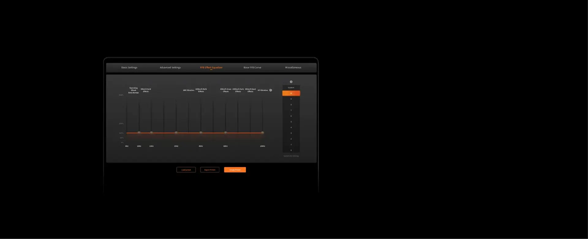 Ecualizador de force feedback