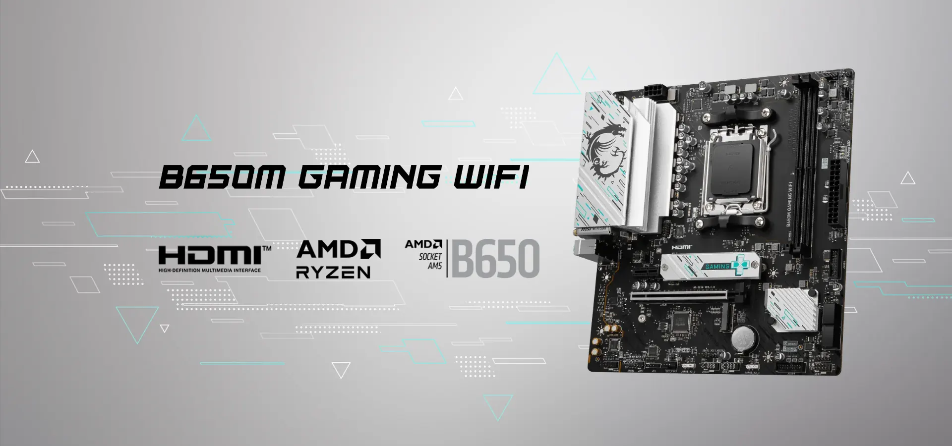 Motherboard MSI B650M GAMING WIFI mATX para procesadores AMD Ryzen en socket AM5