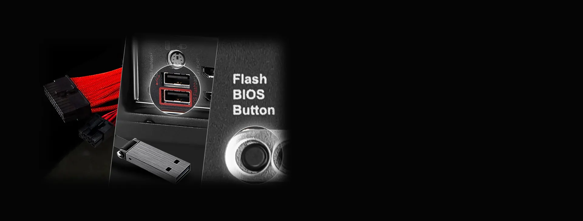 Botones Flash BIOS y Clear CMOS