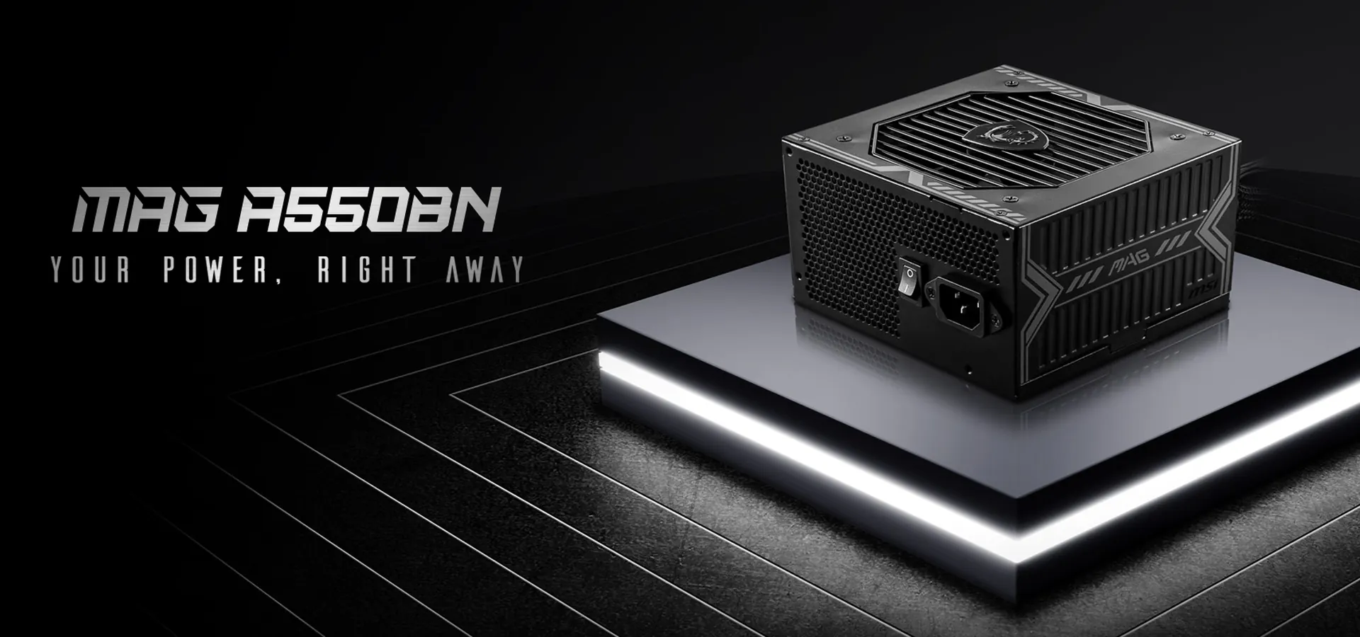 Fuente de alimentación MSI MAG A550BN de 550 W 80 Plus Bronze