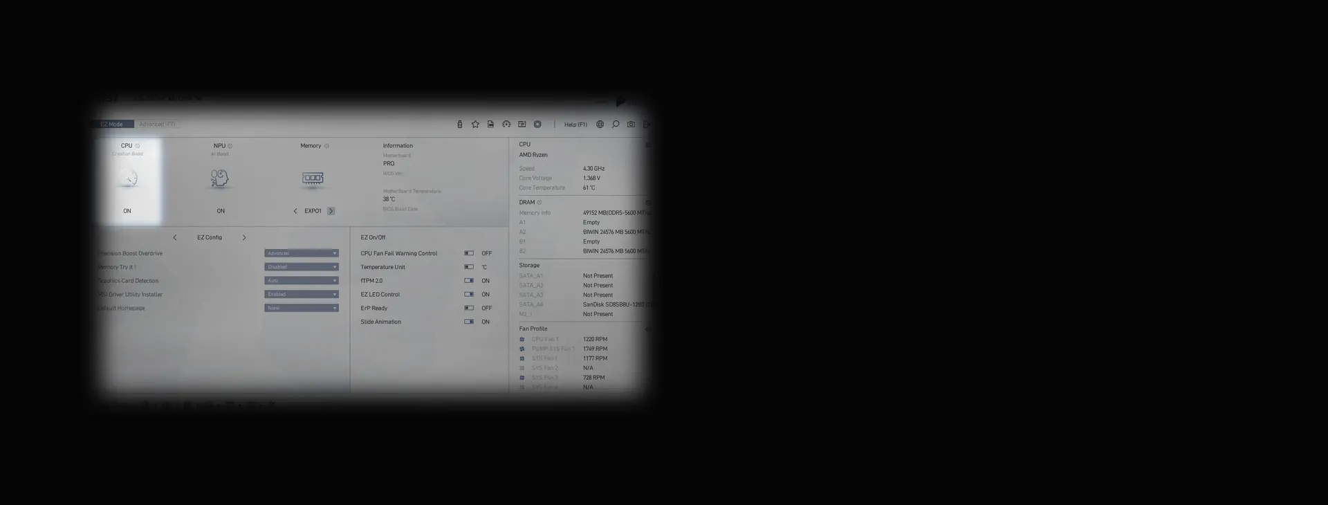 Click BIOS X