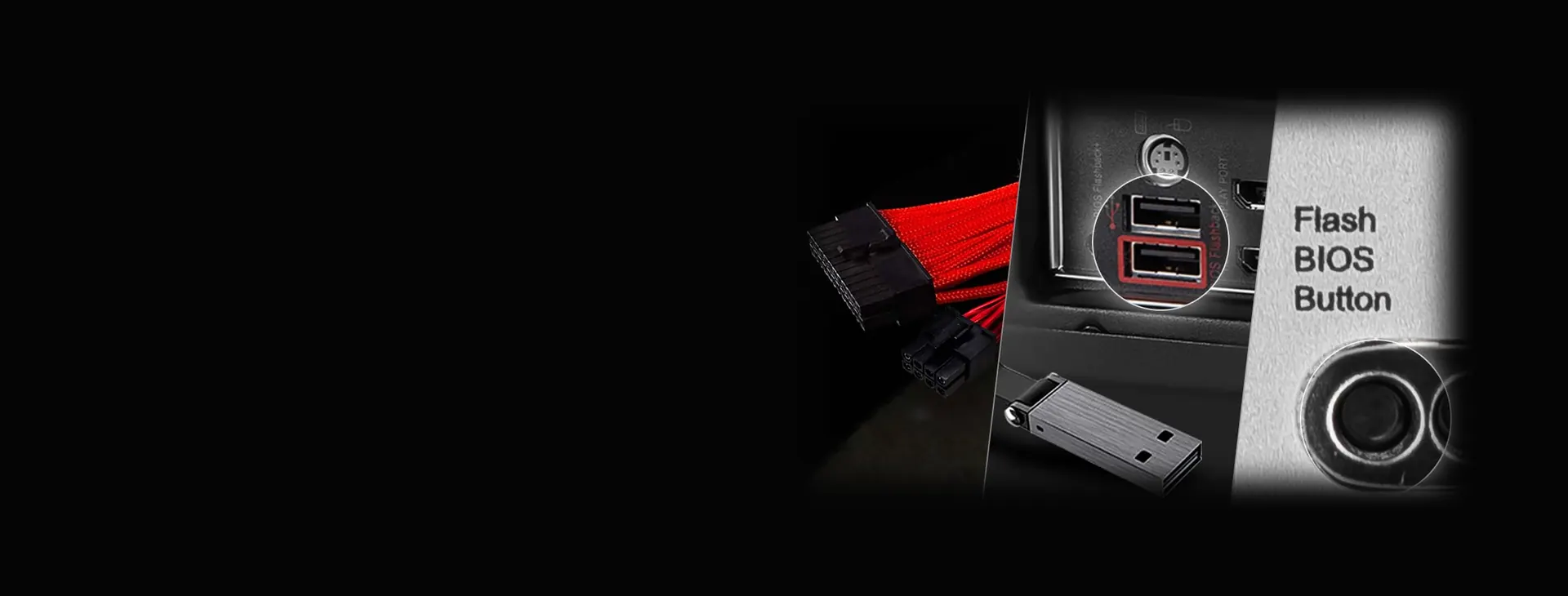 Botones Flash BIOS y Clear CMOS