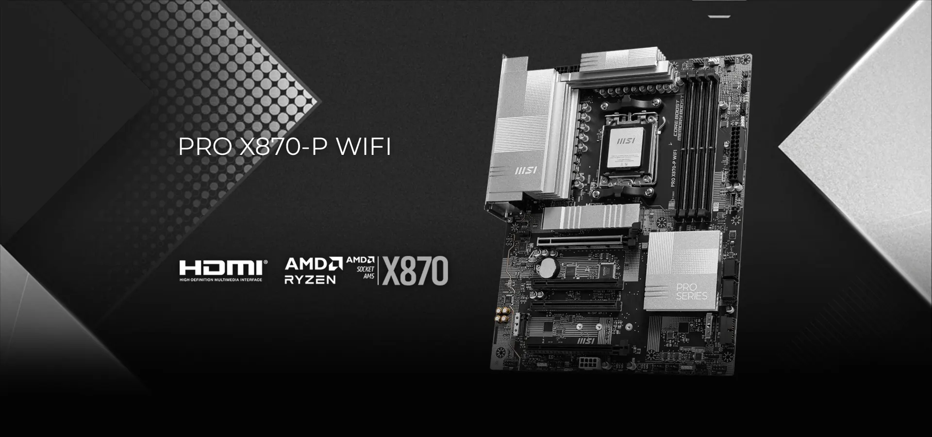 Motherboard MSI PRO X870-P WIFI para procesadores AMD Ryzen en socket AM5