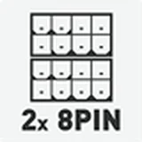2 conectores de energía de 8 pines para el CPU