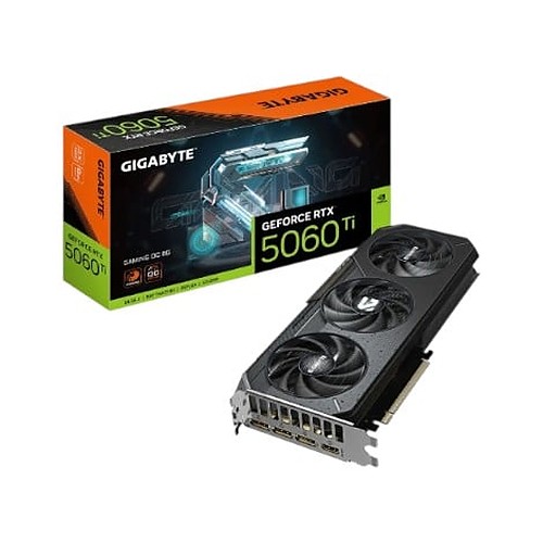 Placa de Video Gigabyte GeForce RTX 5060 Ti GAMING OC 8G Placa de Video Gigabyte GeForce RTX 5060 Ti GAMING OC 8G