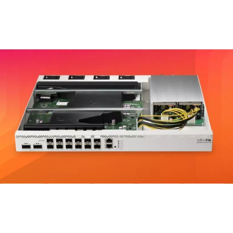 Router Mikrotik CCR2216-1G-12XS-2XQ 12 SFP28 de 25 GB con Doble Fuente