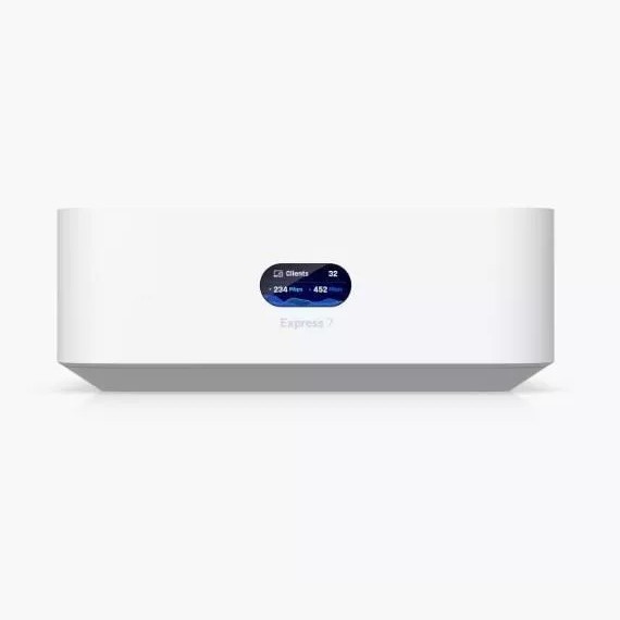 Gateway Ubiquiti UniFi Express 7 con Wi-Fi 7 Tribanda, WAN de 10 GbE y Cobertura de 160 m² Gateway Ubiquiti UniFi Express 7 con Wi-Fi 7 Tribanda, WAN de 10 GbE y Cobertura de 160 m²