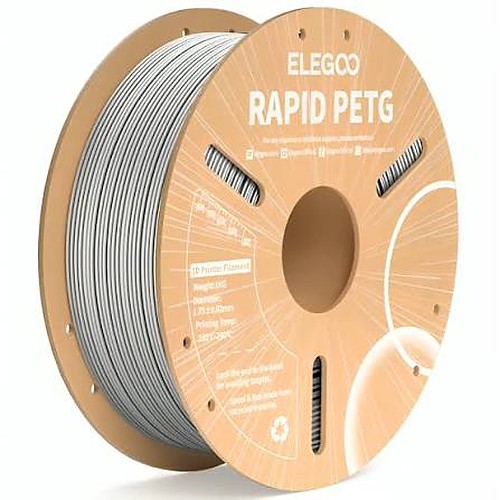 Filamento Elegoo PETG Rapid 1,75 mm 1 kg Plata Filamento Elegoo PETG Rapid 1,75 mm 1 kg Plata