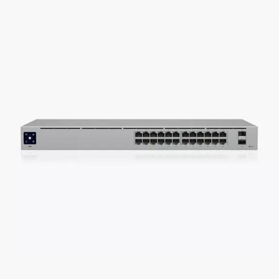 Switch Ubiquiti UniFi 24 de 24 Puertos Gigabit y 2 SFP 1G sin PoE Switch Ubiquiti UniFi 24 de 24 Puertos Gigabit y 2 SFP 1G sin PoE