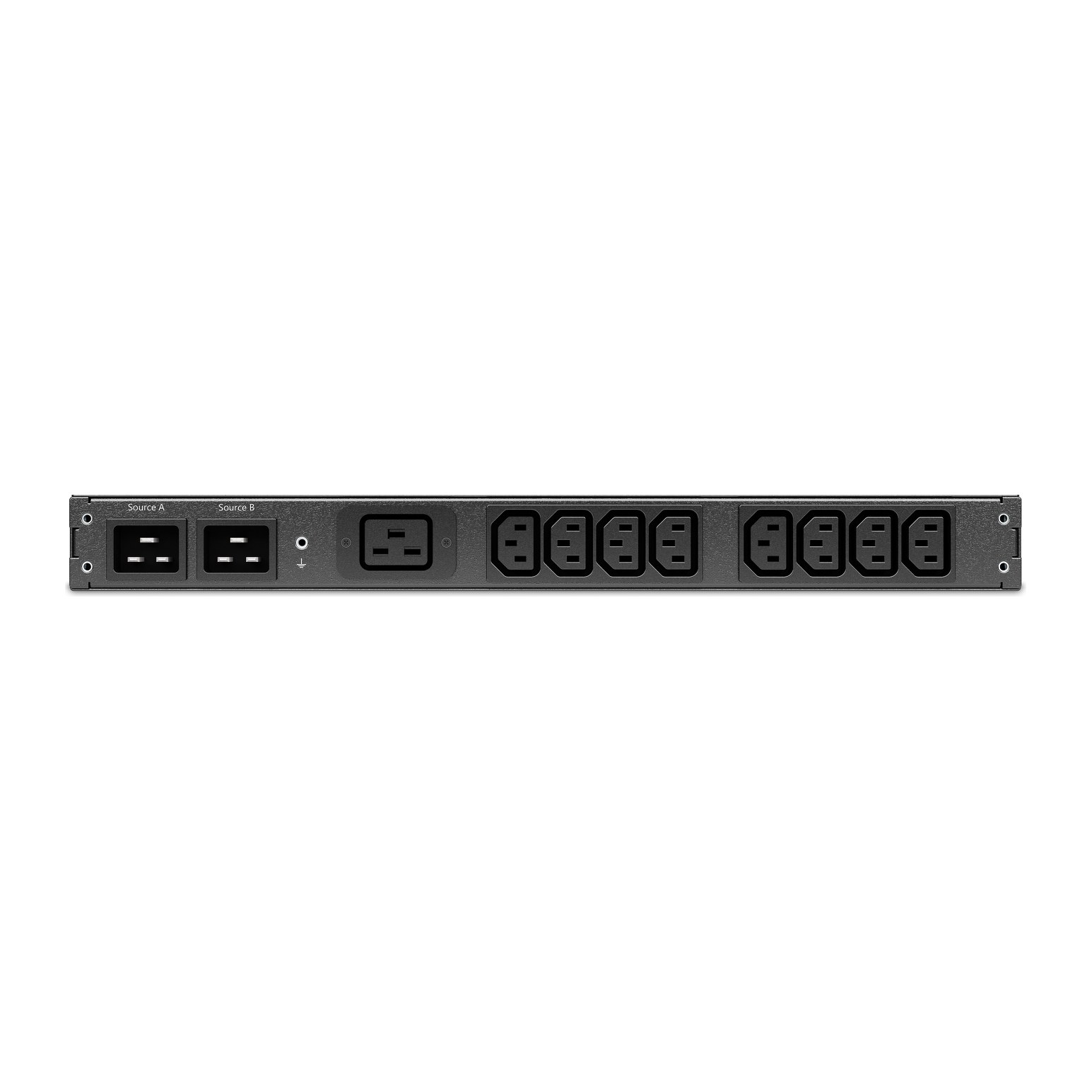 Conmutador de Transferencia APC ATS NetShelter, 1U, 1 fase 16A, Salidas 8xC13 + 1xC19, Entradas 2xC20