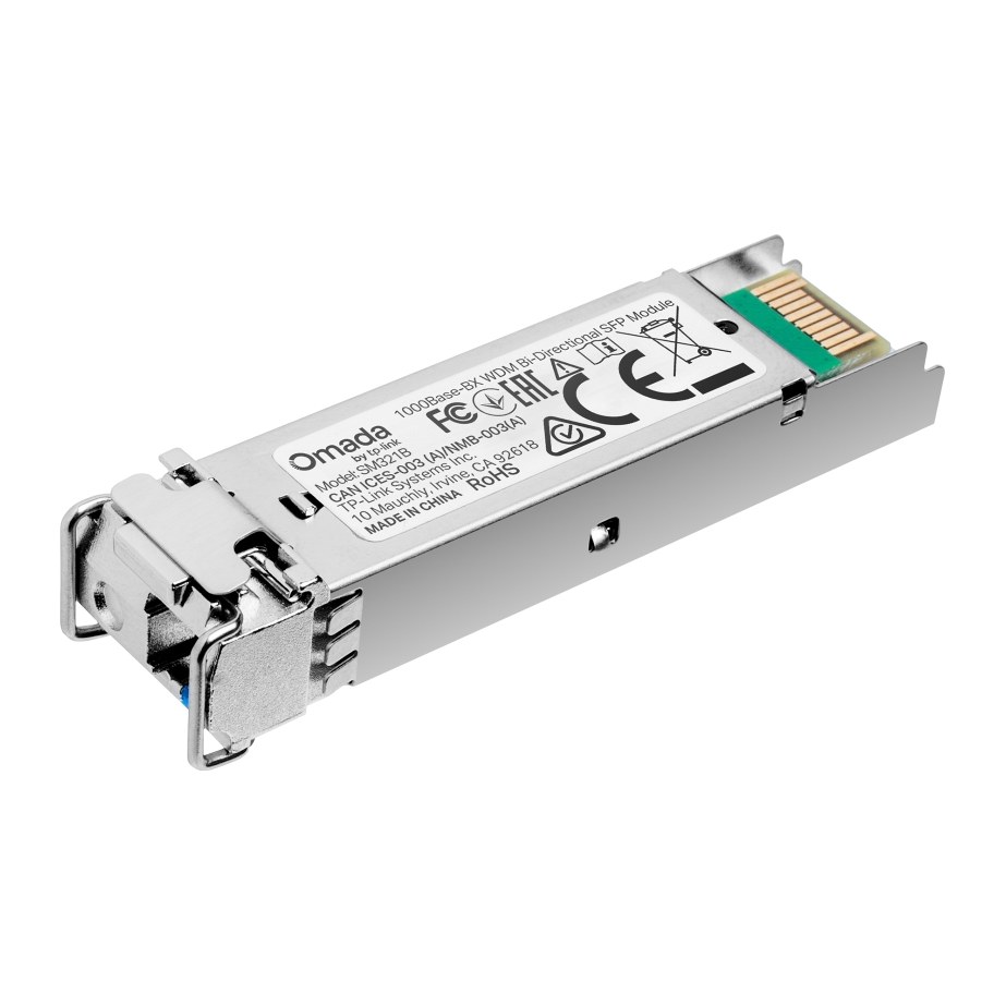 TP-Link Omada SM321B módulo de transceptor de red Fibra óptica 1250 Mbit/s SFP. Omada 1000Base-BX WDM Bi-Directional SFP Module
