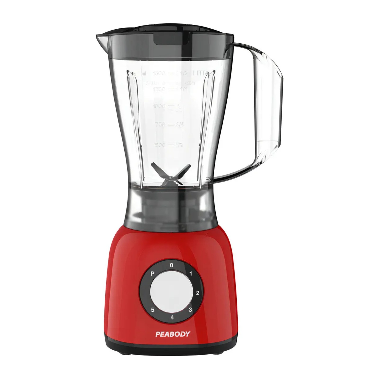 Licuadora Peabody Roja 1.5L 600W 5 Velocidades PE-LN610R Licuadora Peabody Roja 1.5L 600W 5 Velocidades PE-LN610R